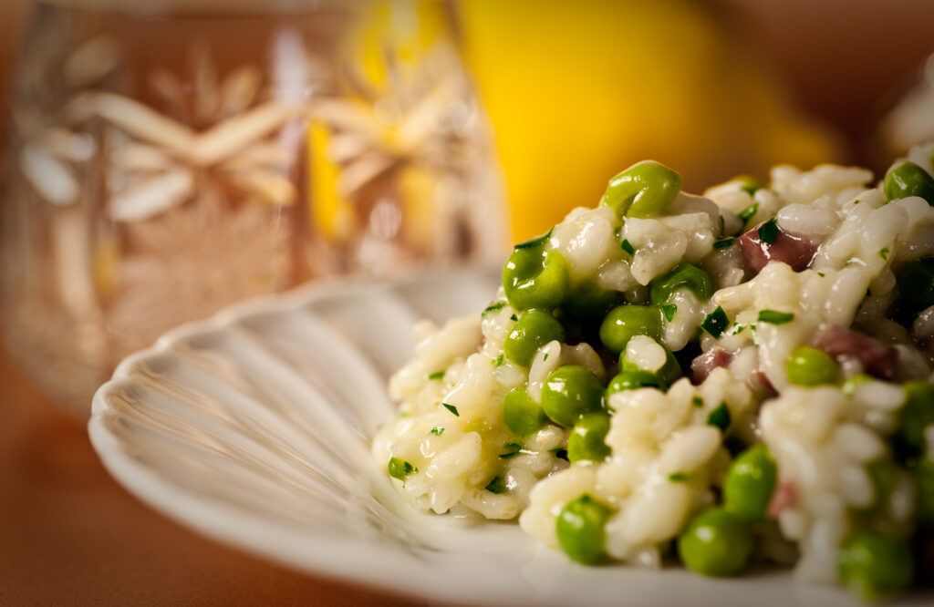 Risotto con i piselli Morbi vitae purus dictum, ultrices tellus in, gravida lectus.